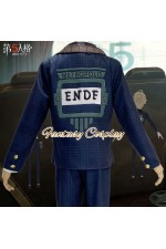 Identity V Prisoner Luca Balsa Auditorium Blue Suit Cosplay Costume